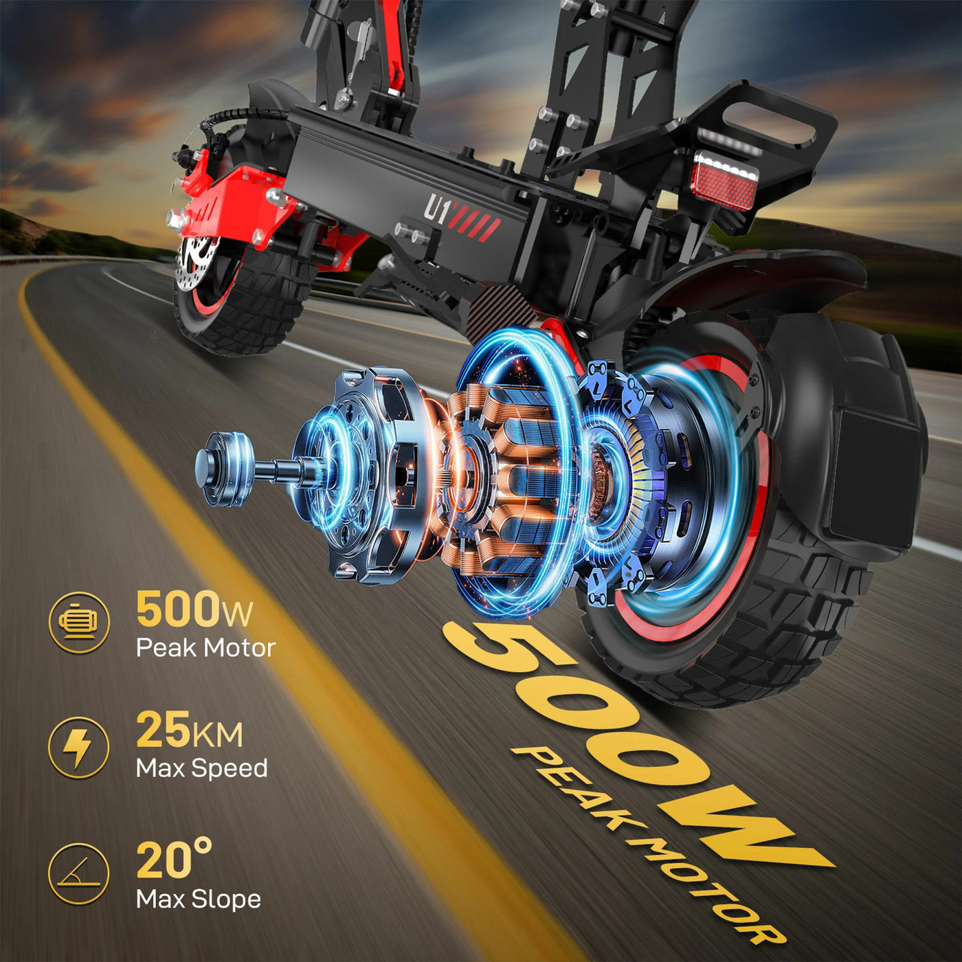 KOOLUX U1 Electric Scooter — feature 2