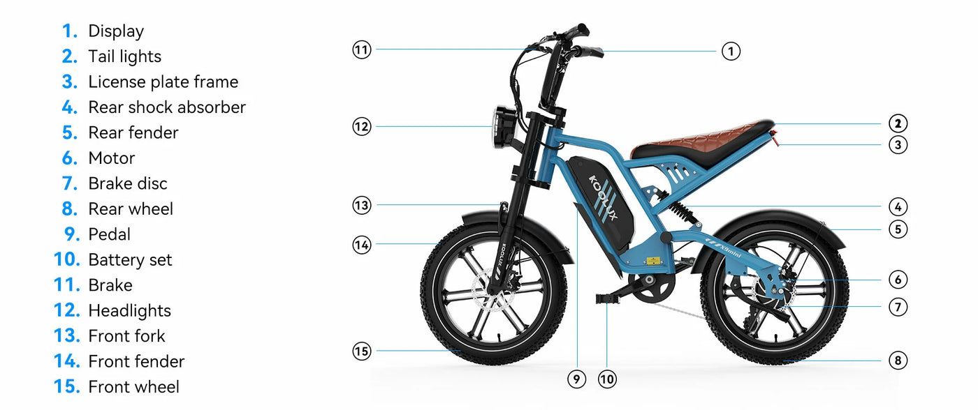 KOOLUX X9 Mini Electric Bike — feature 6